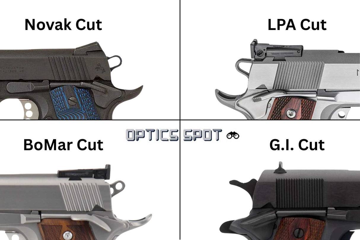 1911 [LPA Cut] adjustable sights | fiber optic - Ubitzu