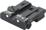 Browning Hi-Power [Sport Vigilante Mark III Practical HP40] verstelbare keep | witte stippen - Ubitzu