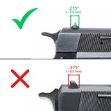 Browning Hi-Power Vigilante verstelbare richtmiddelen | witte stippen - Ubitzu