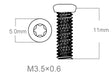 Set of screws 3pcs | M3.5x0.6 [T10] - Ubitzu