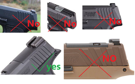 Sig P365 [X & XL] Optics Ready plate | Trijicon RMR footprint - Ubitzu