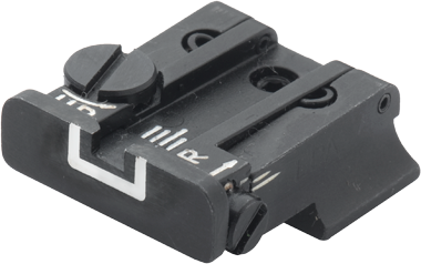 Smith & Wesson [Cal. 9 Cal. 40 3rd Gen & 1911E Cal. 45] adjustable rear sight | white lines - Ubitzu