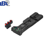 Smith & Wesson revolver [686 629 19 66 586 & other] red dot ready verstelbare richtmiddelen [spring-front sight] | glasvezel