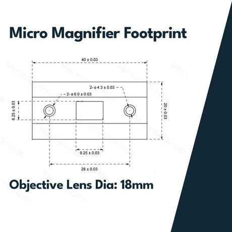 Vector Optics Paragon 3x18 Vergrootglas Micro - Ubitzu